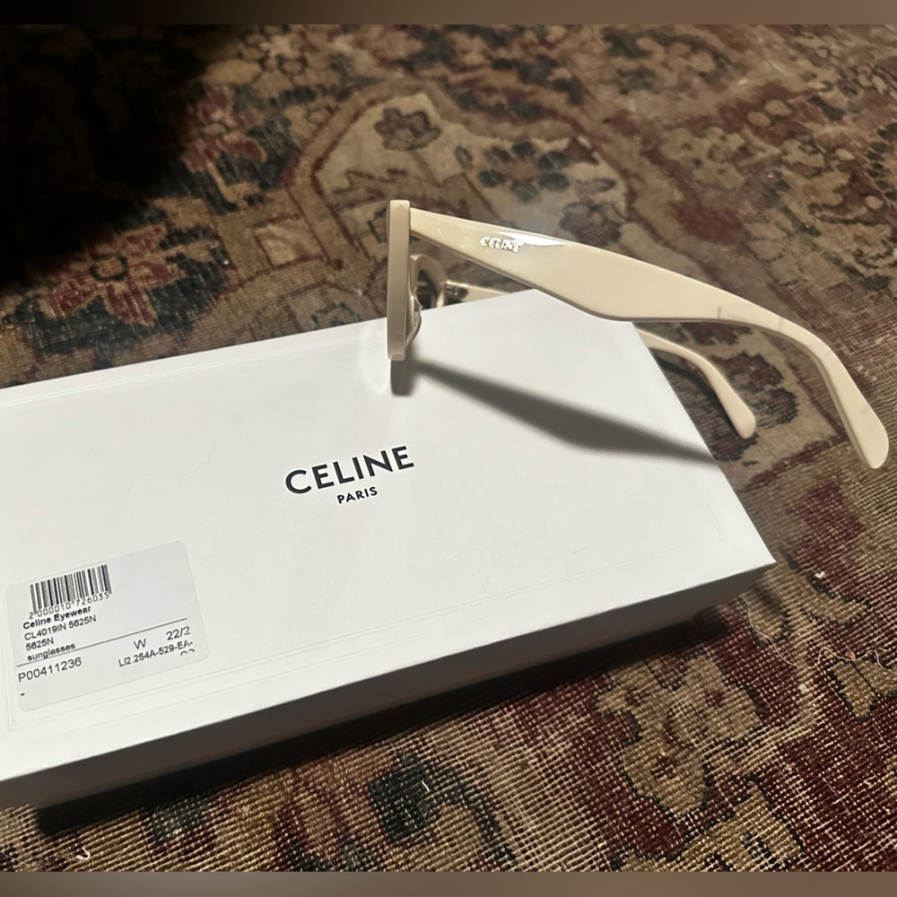 Celine Ivory Cat-Eye Sunglasses - Picture 9 of 9